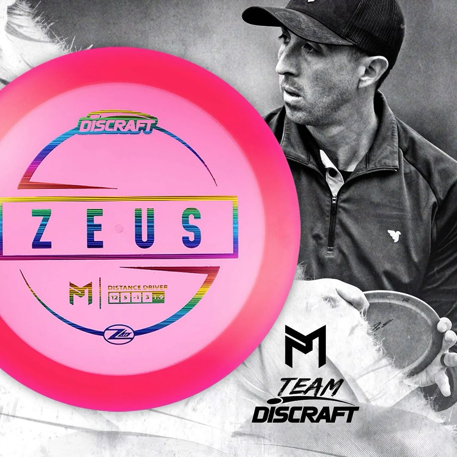 Discraft Disc Golf Paul McBeth Z Lite Zeus Distance Driver 12/5/-1/3 - Choose Exact Disc - Image 4