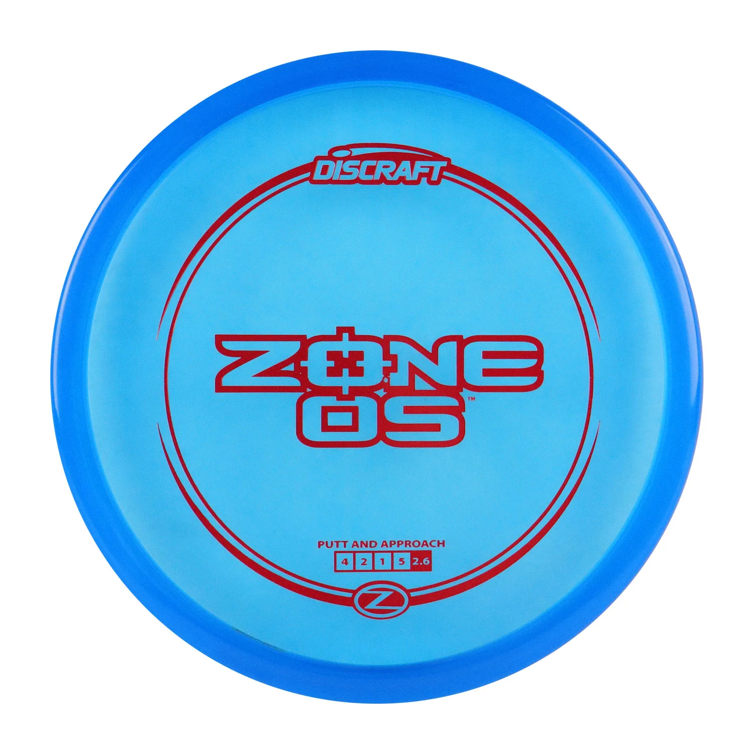 Discraft Disc Golf Putter 3-Pack Z-Line Zone OS Blue 173-174g Red Stamp - Image 2