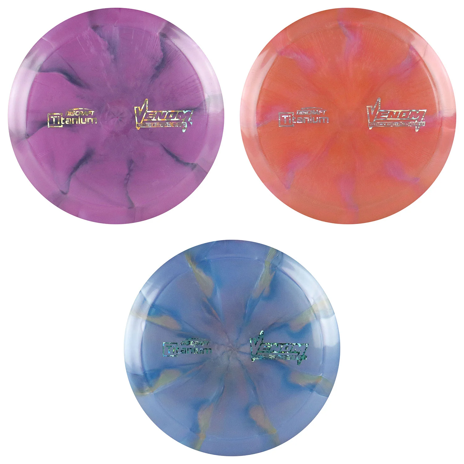 Discraft Disc Golf Titanium Venom Distance Driver 13/5/0/3 - Chose Exact Disc