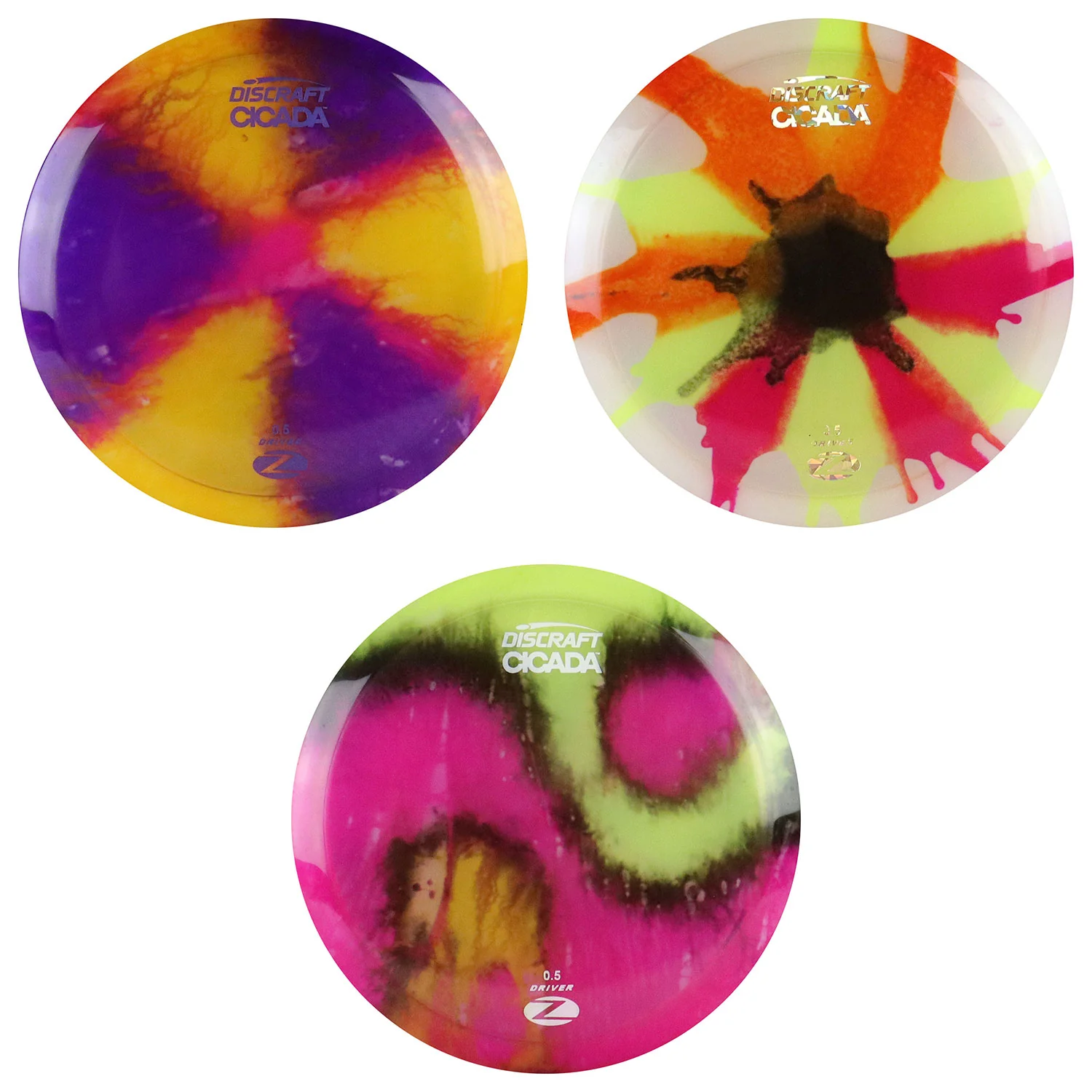 Discraft Disc Golf Z Line Fly Dye Cicada Fairway Driver 7/6/-1/1 - Chose Exact Disc