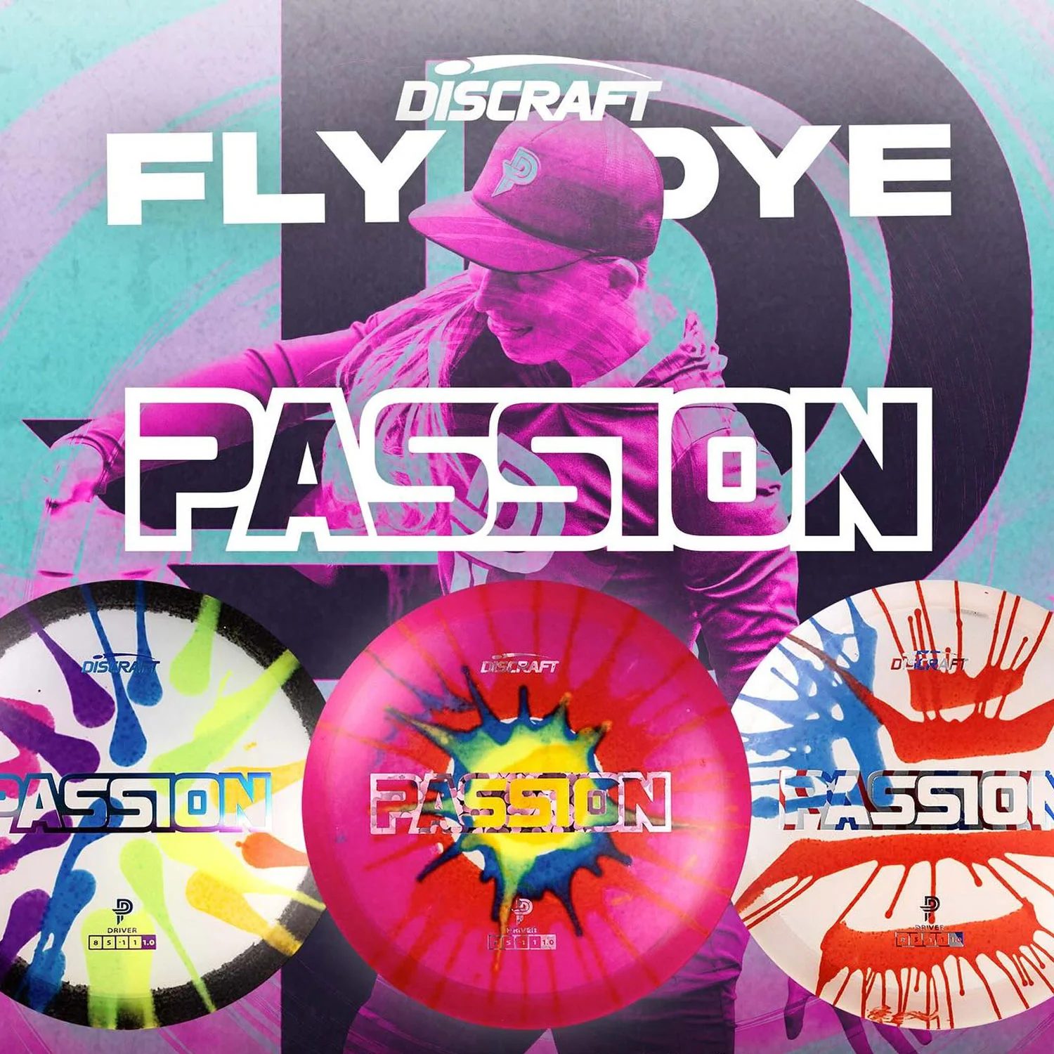 Discraft Disc Golf Z Line Fly Dye Paige Pierce Passion Fairway Driver 8/5/-1/1 - Chose Exact Disc - Image 5