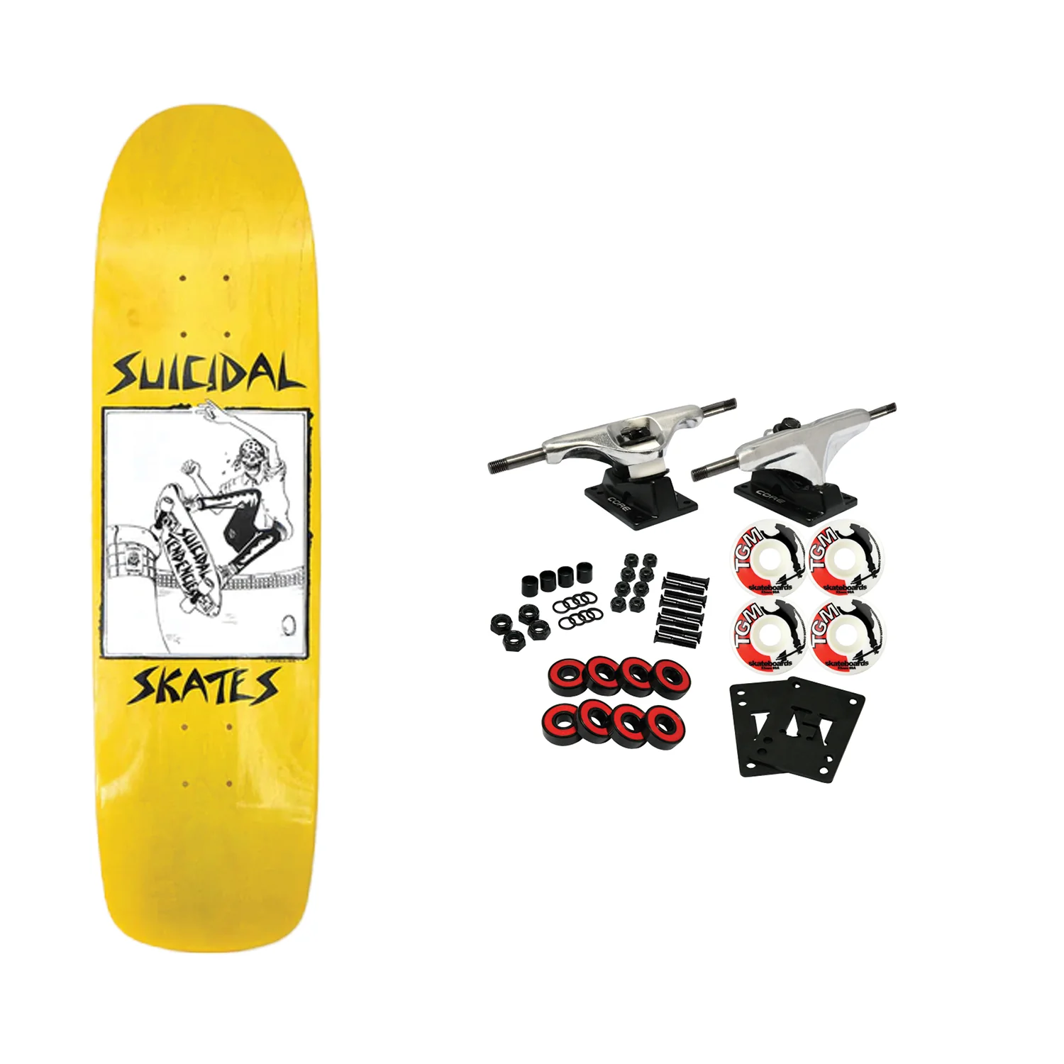 Dogtown Complete Suicidal Pool Skater Yellow 8.5" x 32"