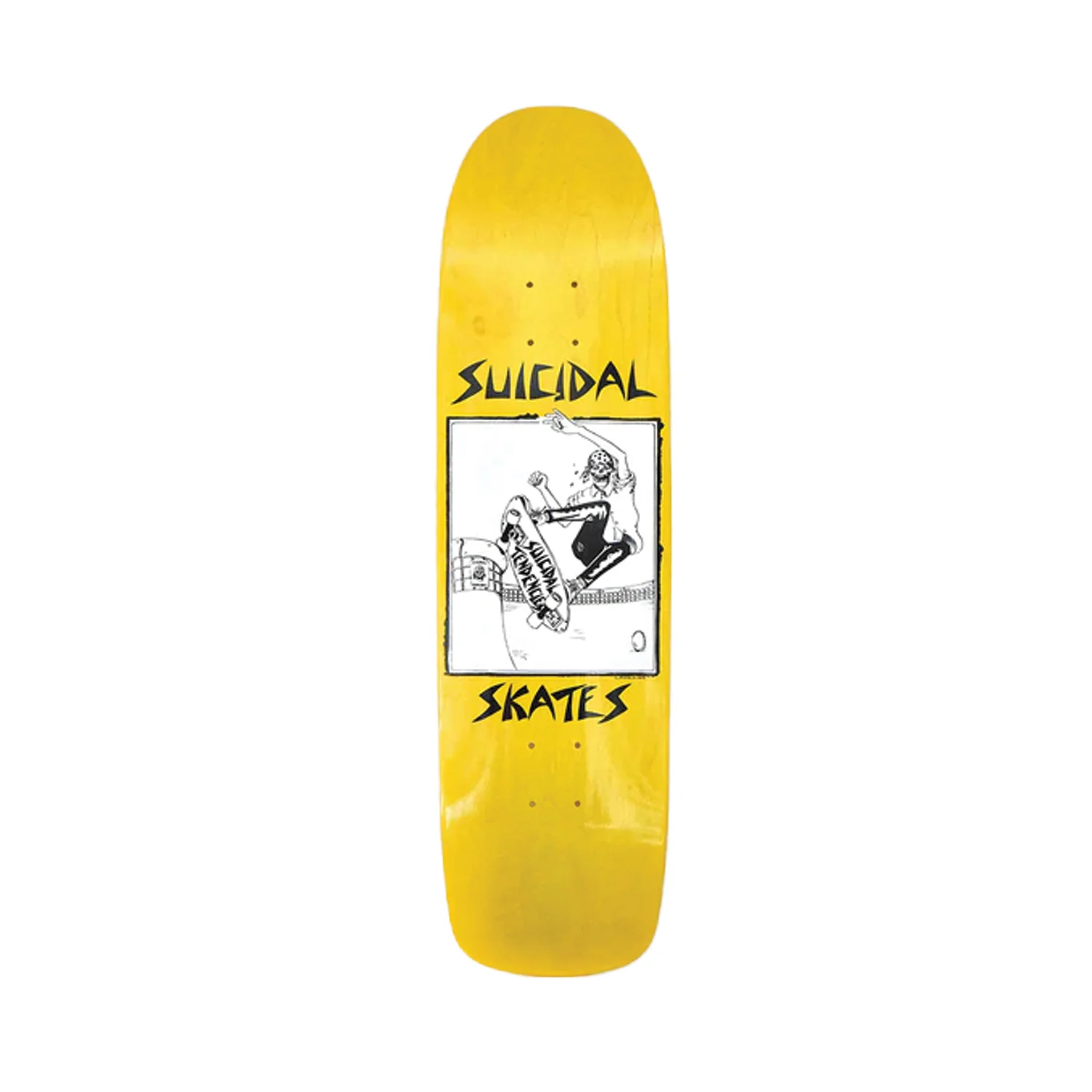 Dogtown Deck Suicidal Pool Skater Yellow 8.5" x 32"