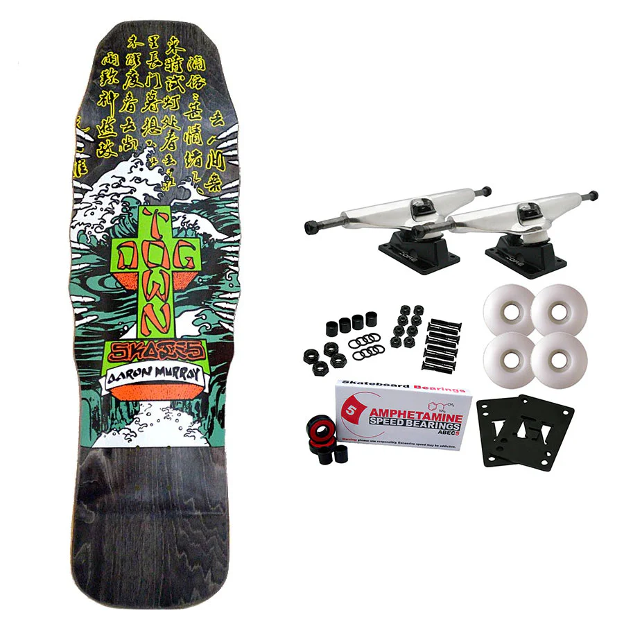 Dogtown Skateboard Complete Aaron Murray Fingers M80 Black Old School 9.25" x 32.5"