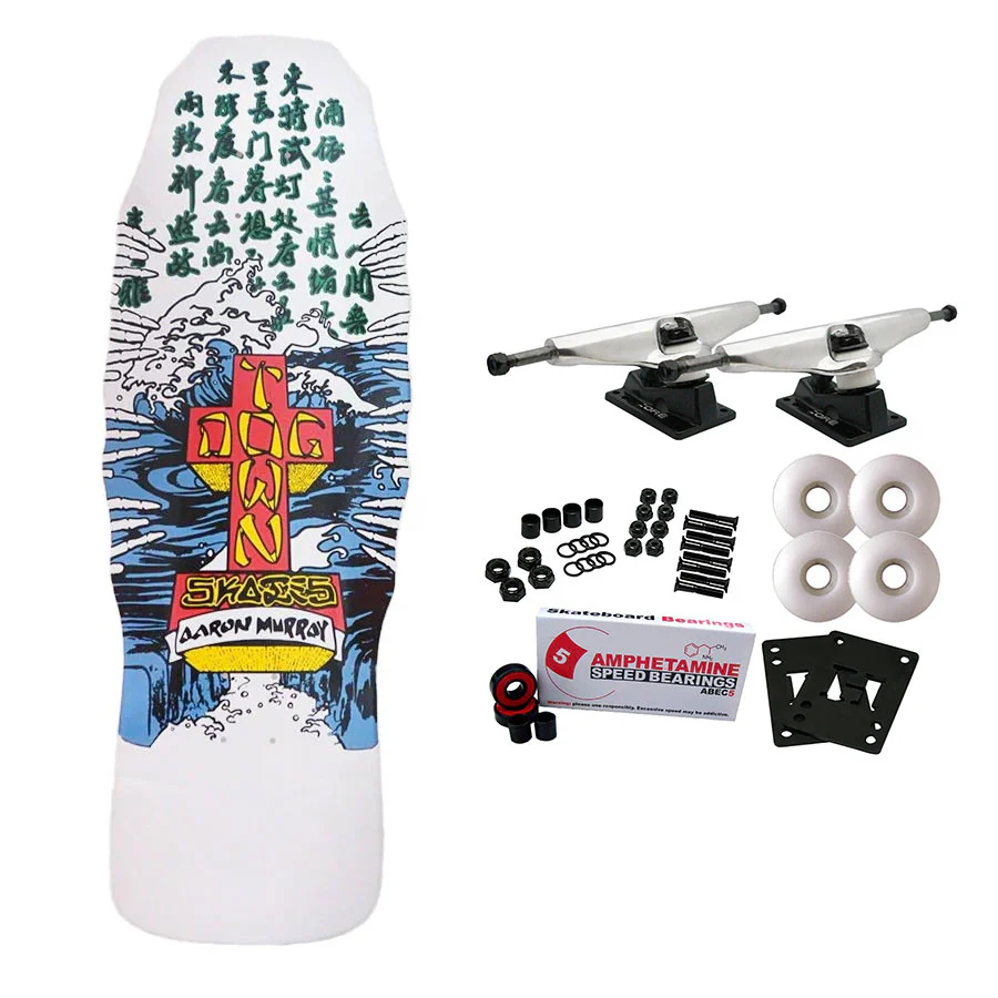 Dogtown Skateboard Complete Aaron Murray Fingers Reissue White Old School 10.2" x 30.9"