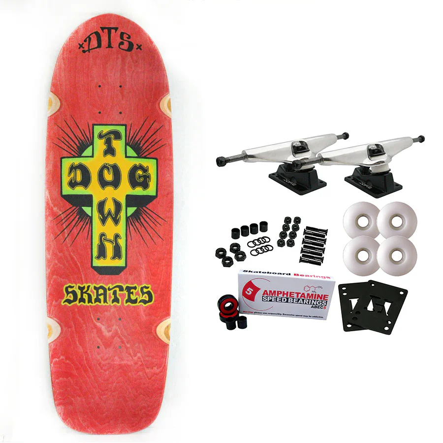Dogtown Skateboard Complete Biggest Boy Red Old School 10" x 33.45"