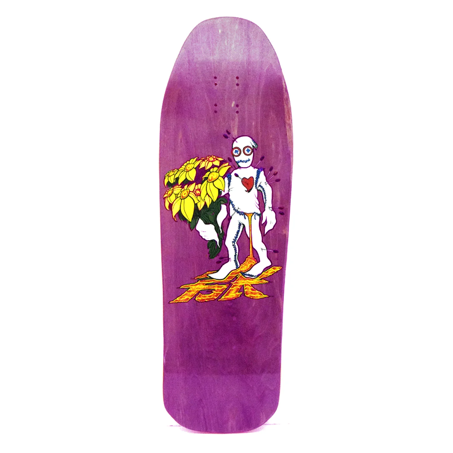 Dogtown Skateboard Complete Bryce Kanights Flower Guy 1 Re-Issue Pink 10.125" x 31.875" - Image 2