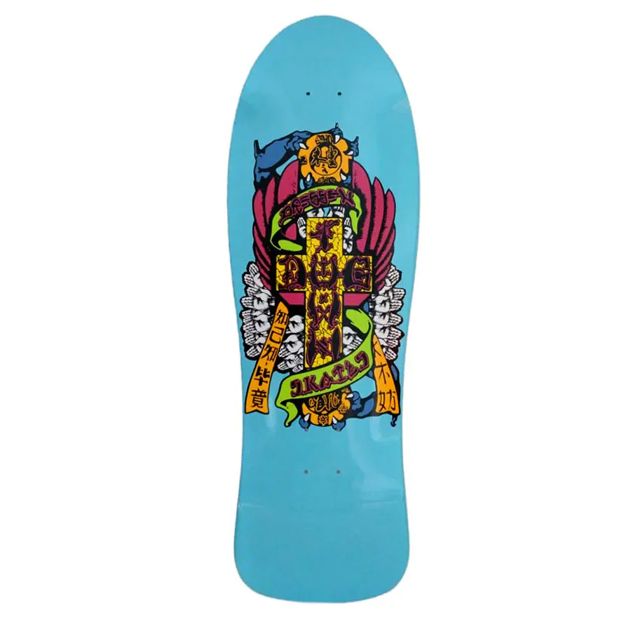 Dogtown Skateboard Complete Dressen Hands Reissue Sky Blue Old School 10.1" x 30.3" - Image 2