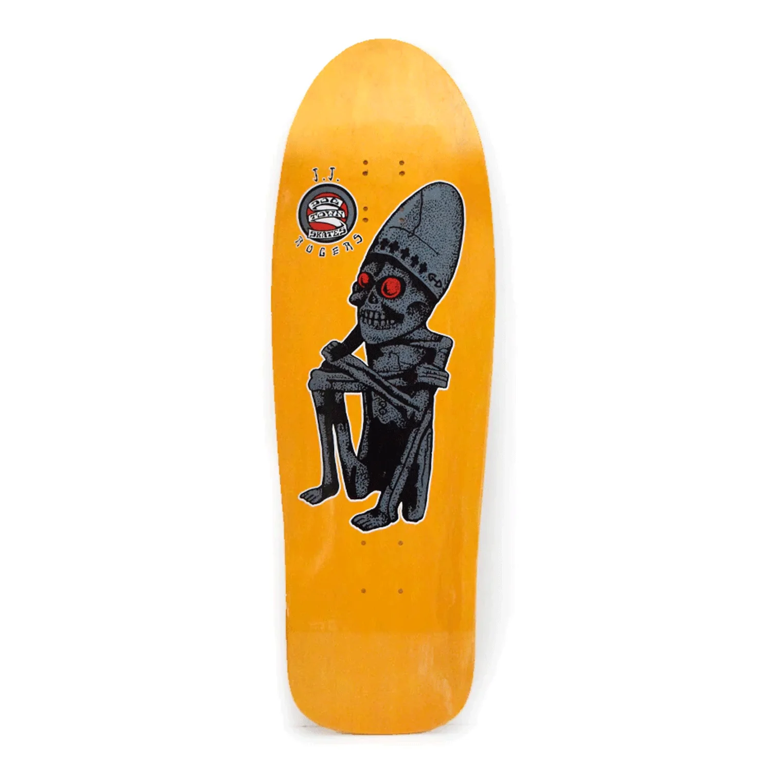 Dogtown Skateboard Complete JJ Rogers God of Death Re-Issue Yellow 10.125" x 32.25" - Image 2