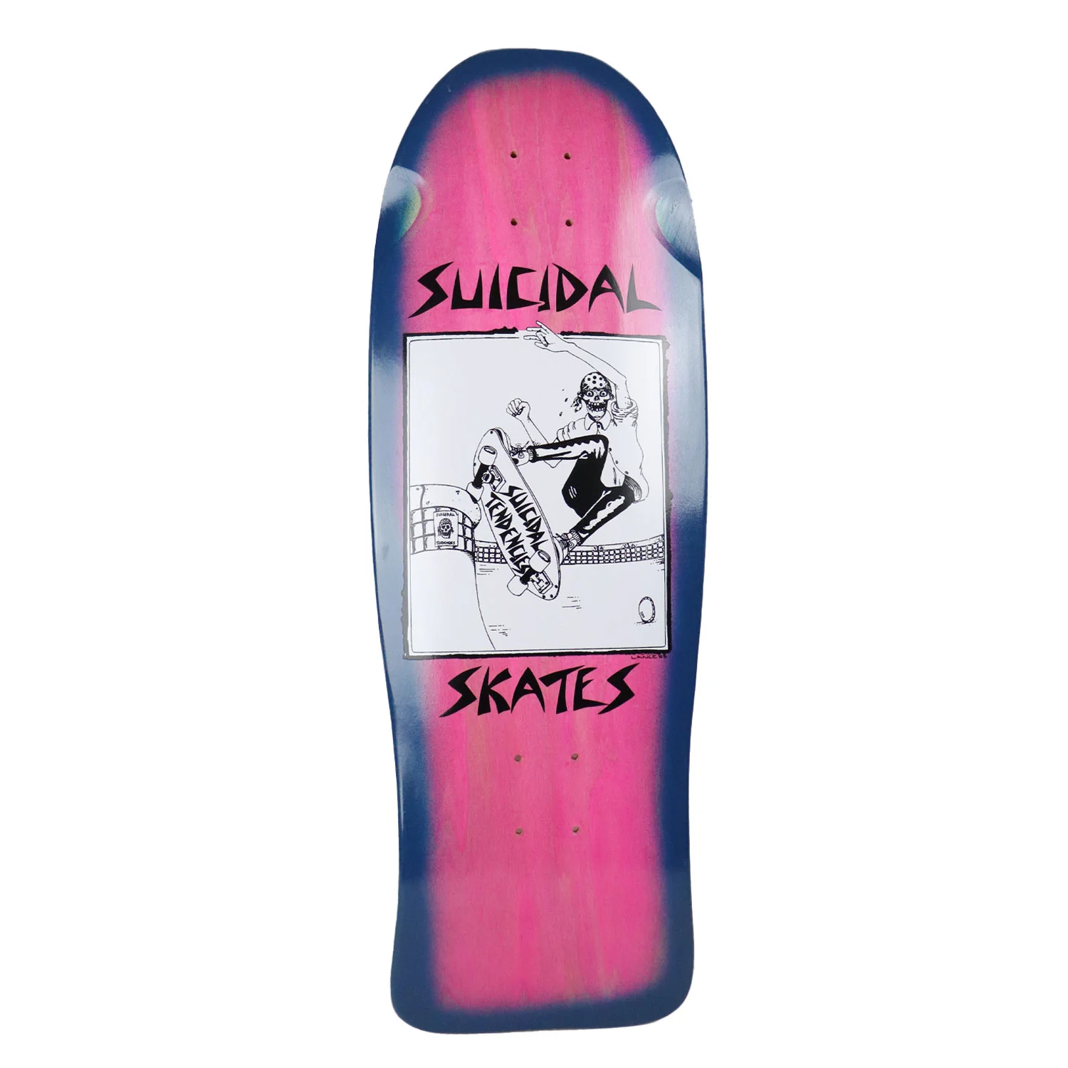 Dogtown Skateboard Complete Suicidal Skates Pool Skater Blue Fade Pink 10.12" x 30.32" Old School - Image 2