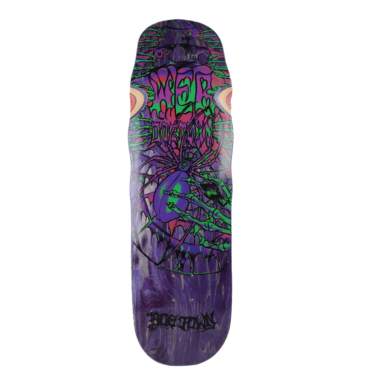 Dogtown Skateboard Complete Web Pool Shape Purple 9.25" x 32.2" - Image 2