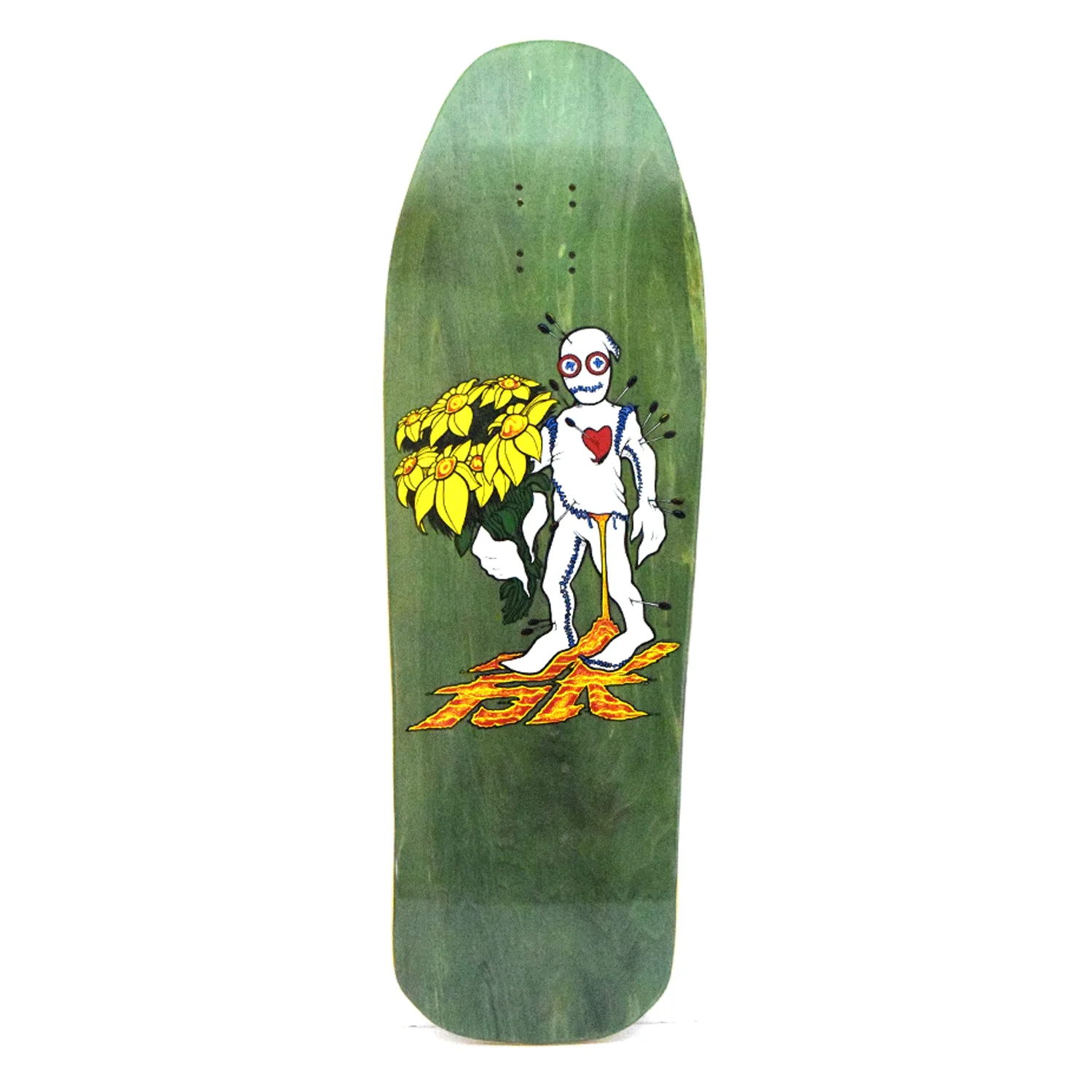 Dogtown Skateboard Deck Bryce Kanights Flower Guy 1 Re-Issue Green 10.125"