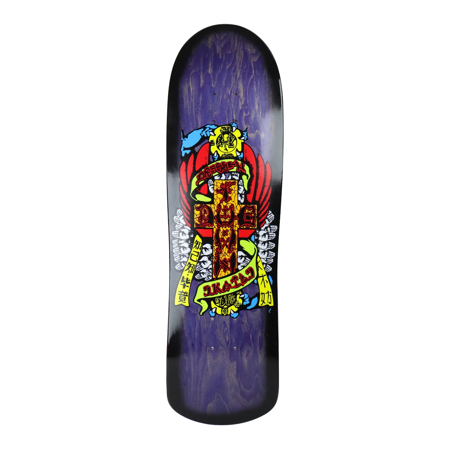 Dogtown Skateboard Deck Dressen Hands M80 Purple 8.75" x 32"