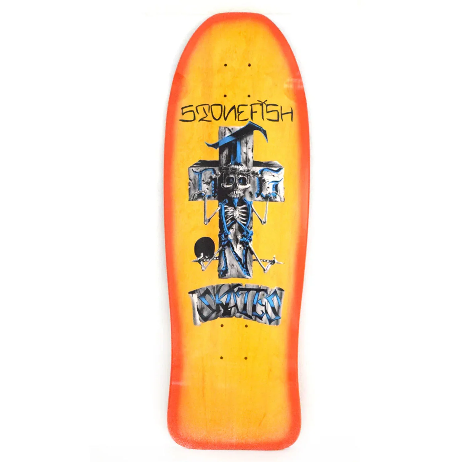 Dogtown Skateboard Deck Stonefish Reissue Yellow/Orange Fade 10.125" x 30.325"