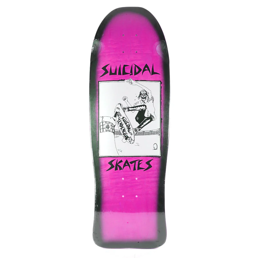 Dogtown Skateboard Deck Suicidal Pool Skater Re-Issue Blue Fade Pink Old School 10.125" x 30.325"