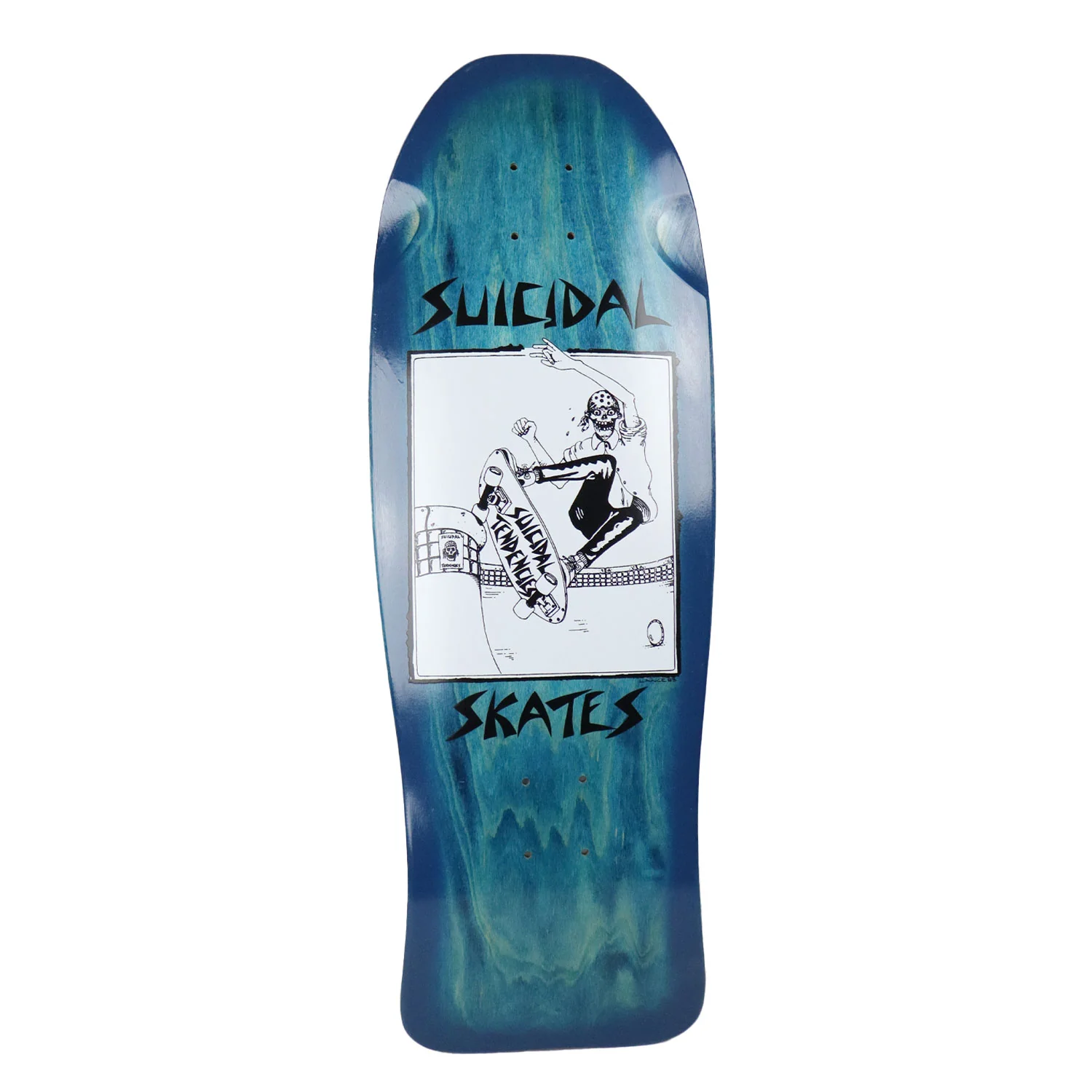 Dogtown Skateboard Deck Suicidal Skates Pool Skater Blue Fade Blue 10.12" x 30.32" Old School
