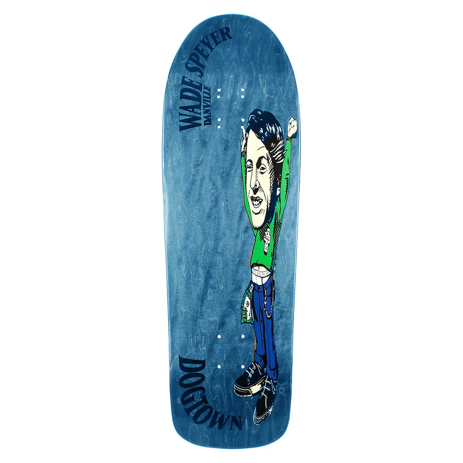 Dogtown Skateboard Deck Wade Speyer Victory Re-Issue Blue 9.75" x 31.375"