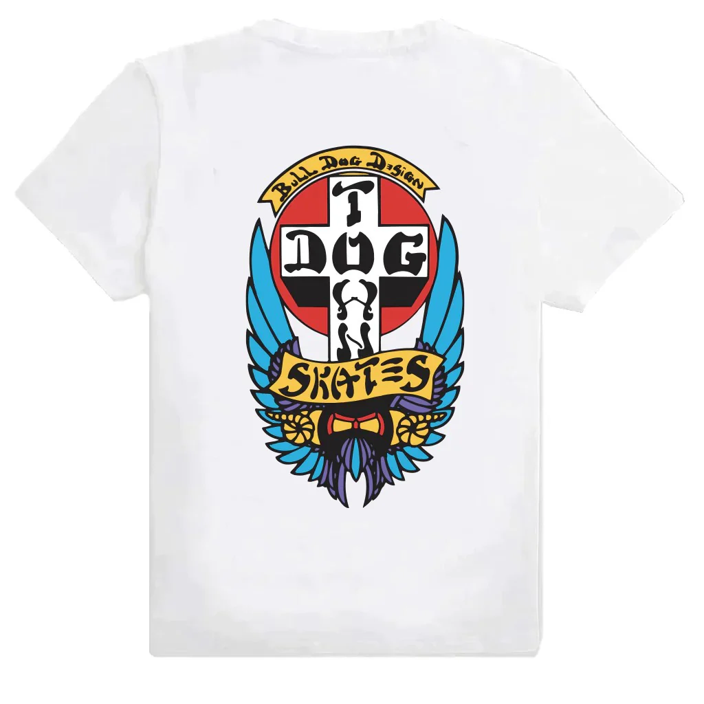 Dogtown Skateboards Shirt Bull Dog OG 70s White