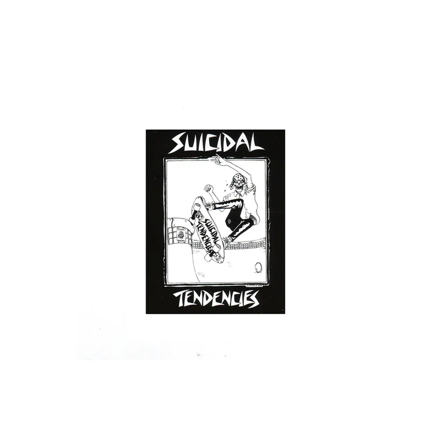 Dogtown Skateboards Sticker Suicidal tendencies Pool Skater 80s Black