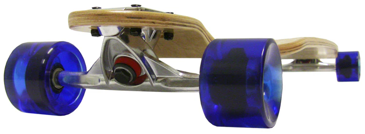Drop Down Thru BAMBOO HYBRID LONGBOARD 9.75 in x 39.75 in SPEED BOARD Abec 7