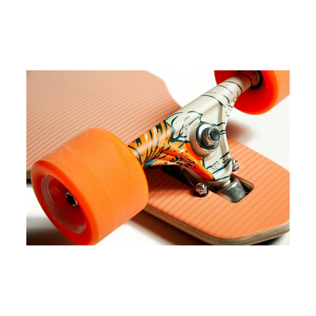 Dusters California Longboard Channel Shore Drop Through 9.375" x 36" Orange - Image 4