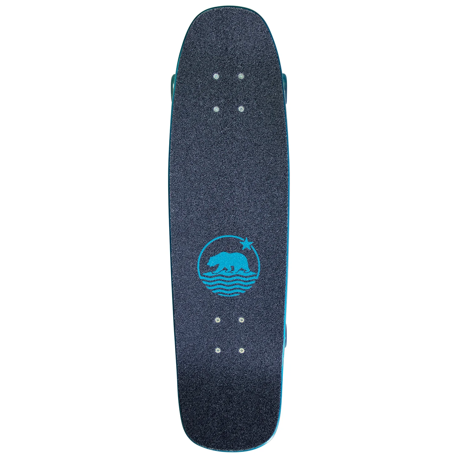 Dusters Complete Beach Cruiser Skateboard Prism Teal/Holographic 29" - Image 2
