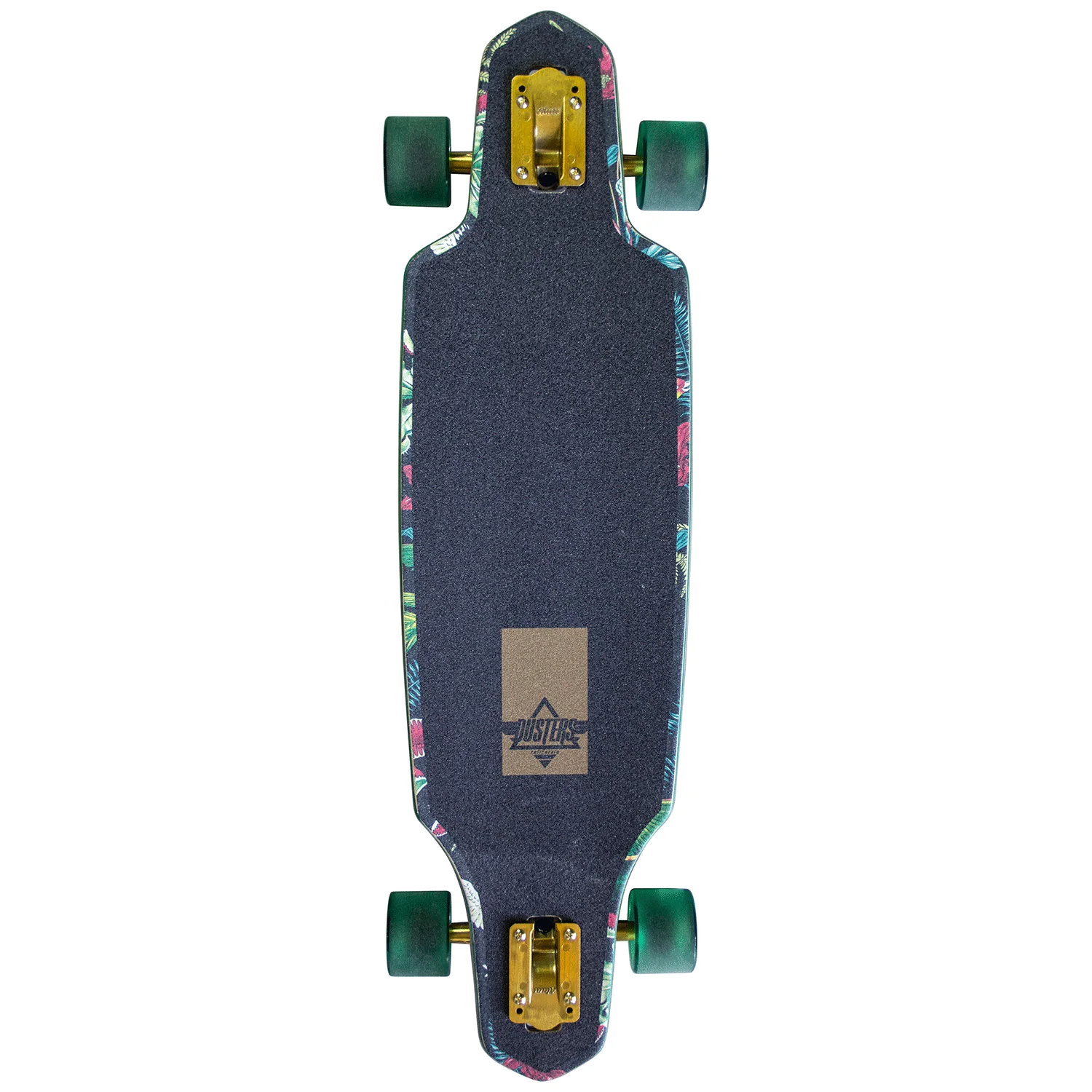 Dusters Longboard Complete Predator Drop Through Green 34" - Image 2