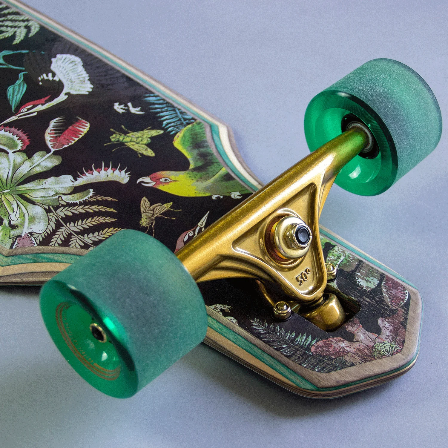 Dusters Longboard Complete Predator Drop Through Green 34" - Image 4