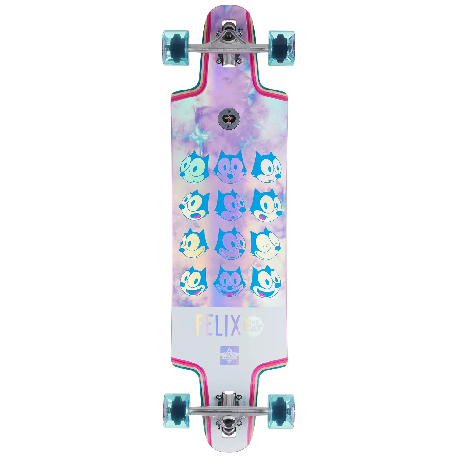 Dusters Longboard Felix Chrome Holographic Drop Through 36"