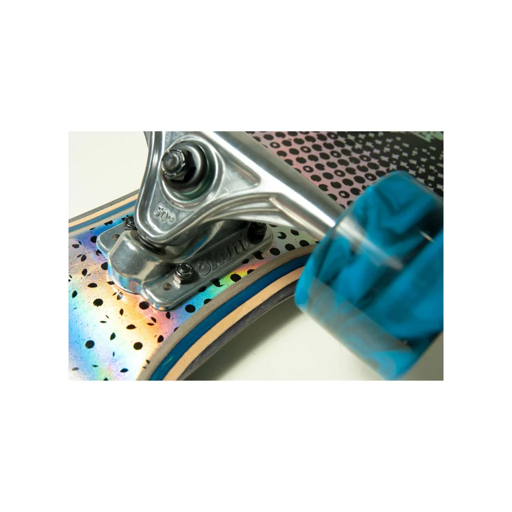 Dusters Longboard Fleur Blue 9.5" x 38.5" - Image 3