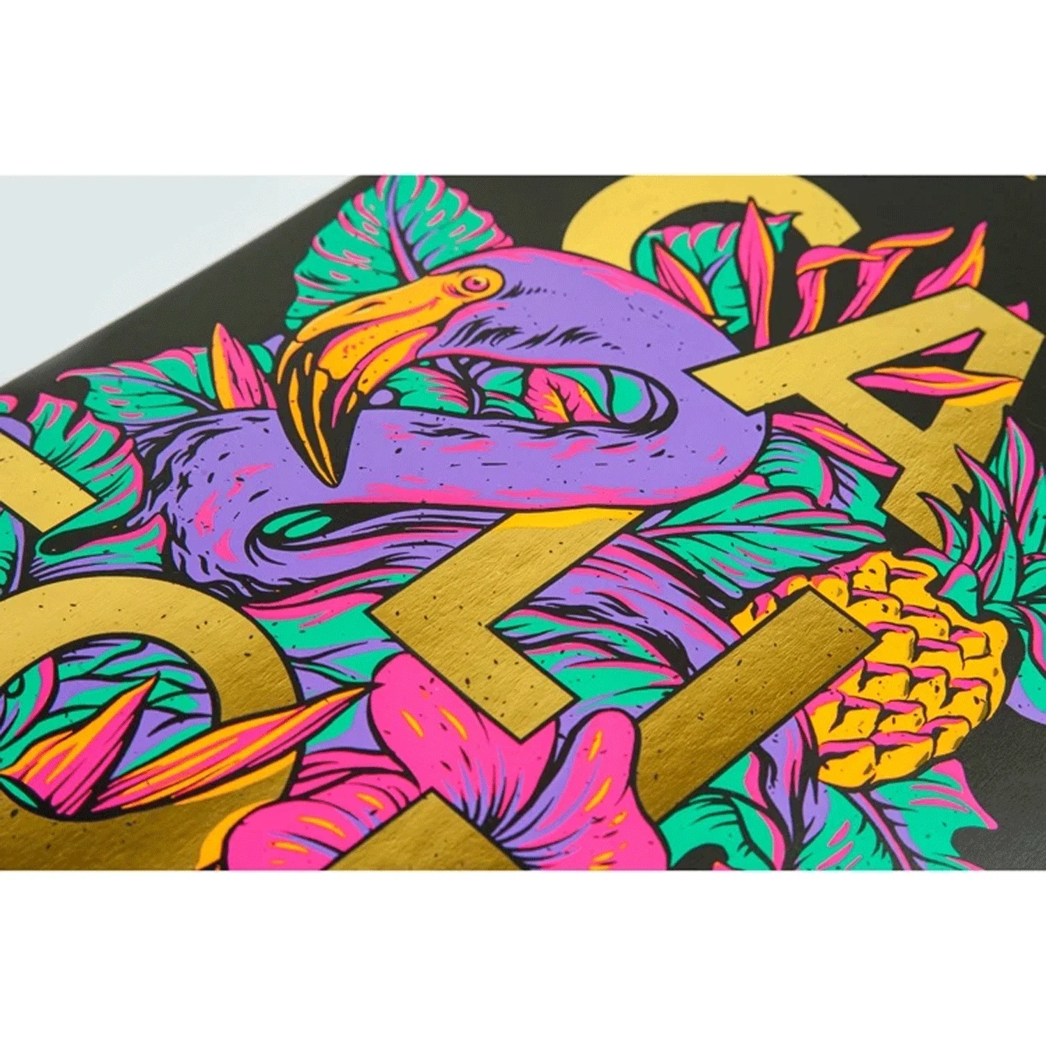 Dusters Longboard Golden State Double Drop Black/Green 9.75" x 38" - Image 3