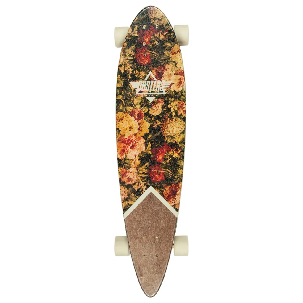Dusters Longboard Moto Roses Maroon 9.375" x 37" - Image 2