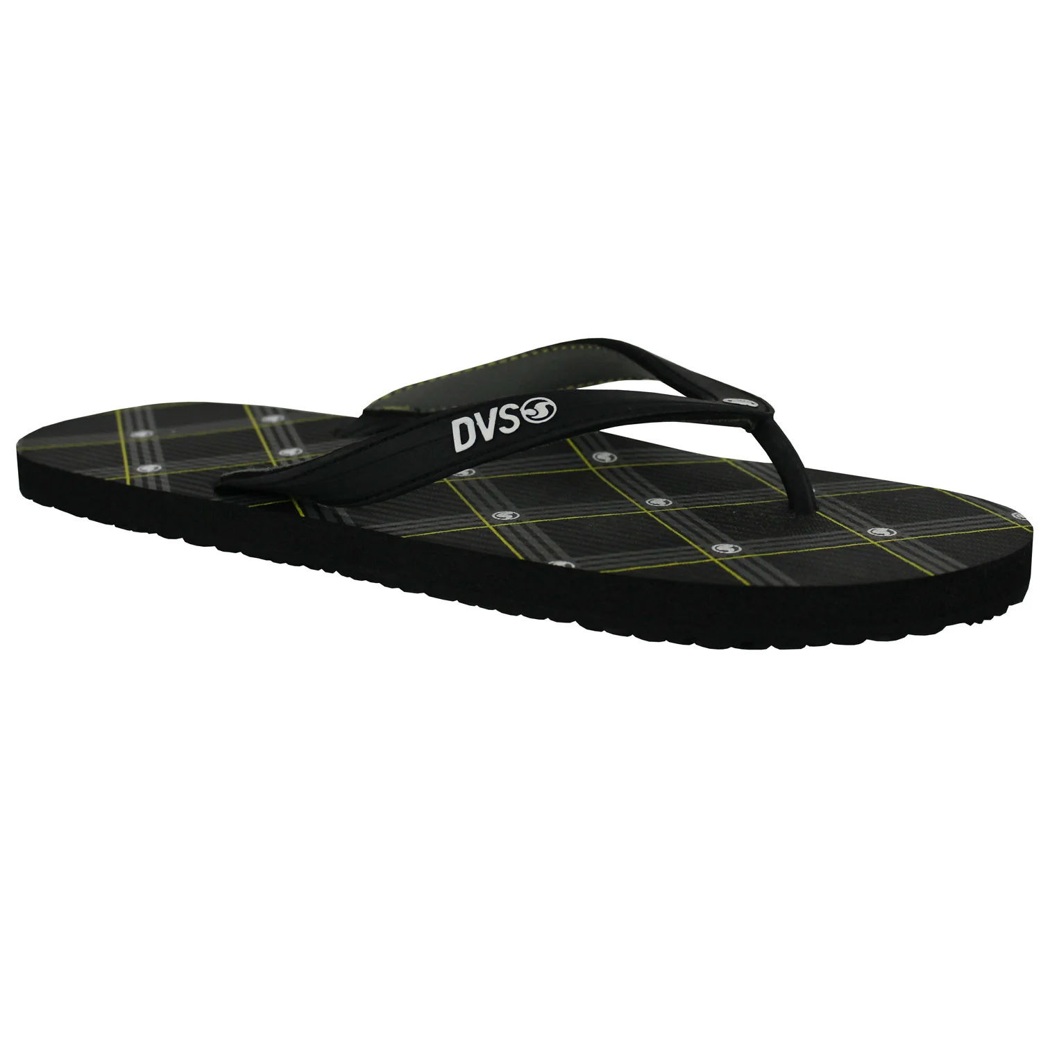 DVS Black Plaid Sandals - Image 2