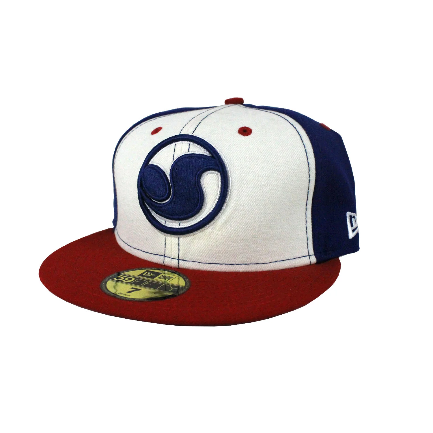 DVS Skateboard Hat 3D Logo Blue/Red/White Fitted 7"
