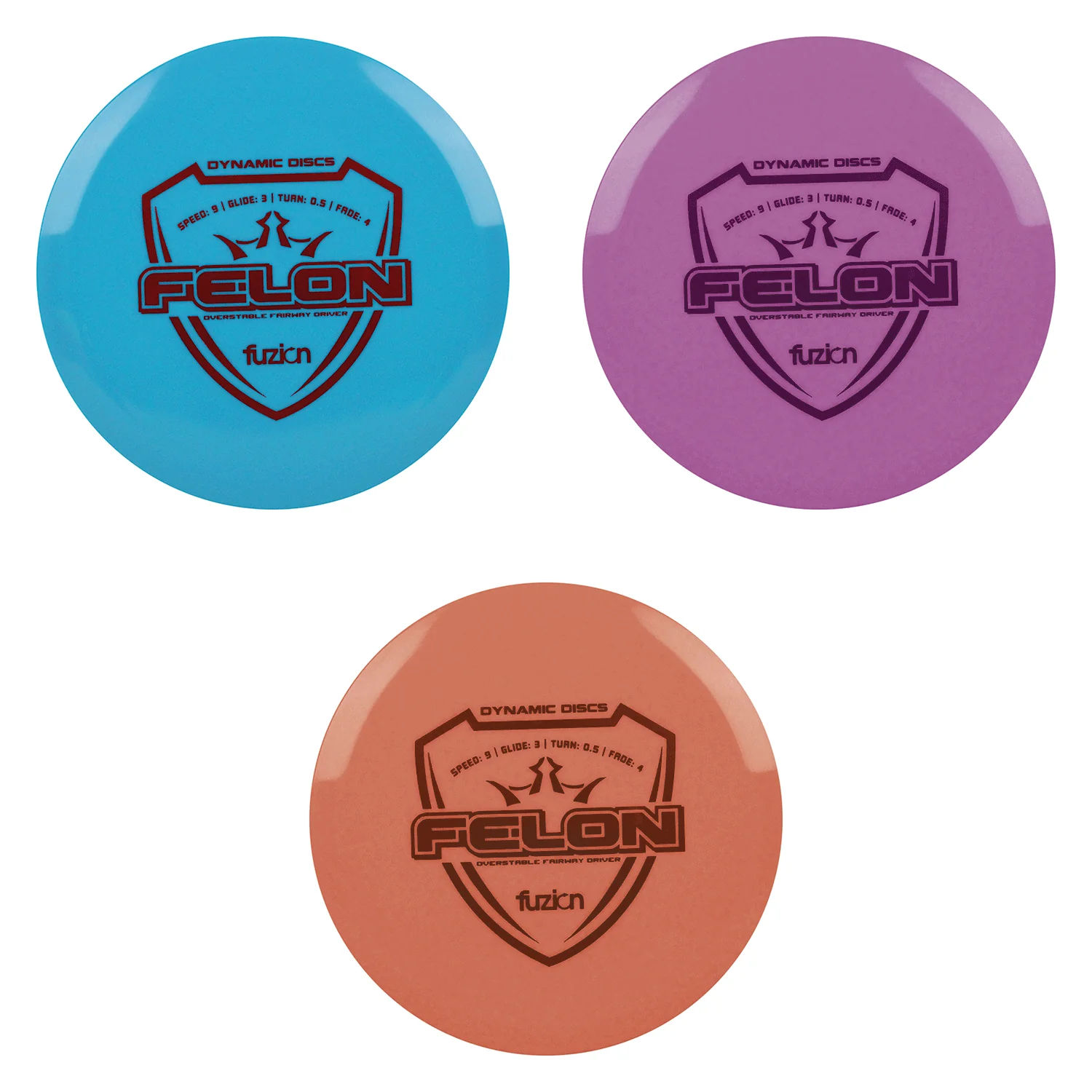 Dynamic Disc Golf Fuzion Felon Distance Driver 9/3/0.5/4 - Choose Exact Disc