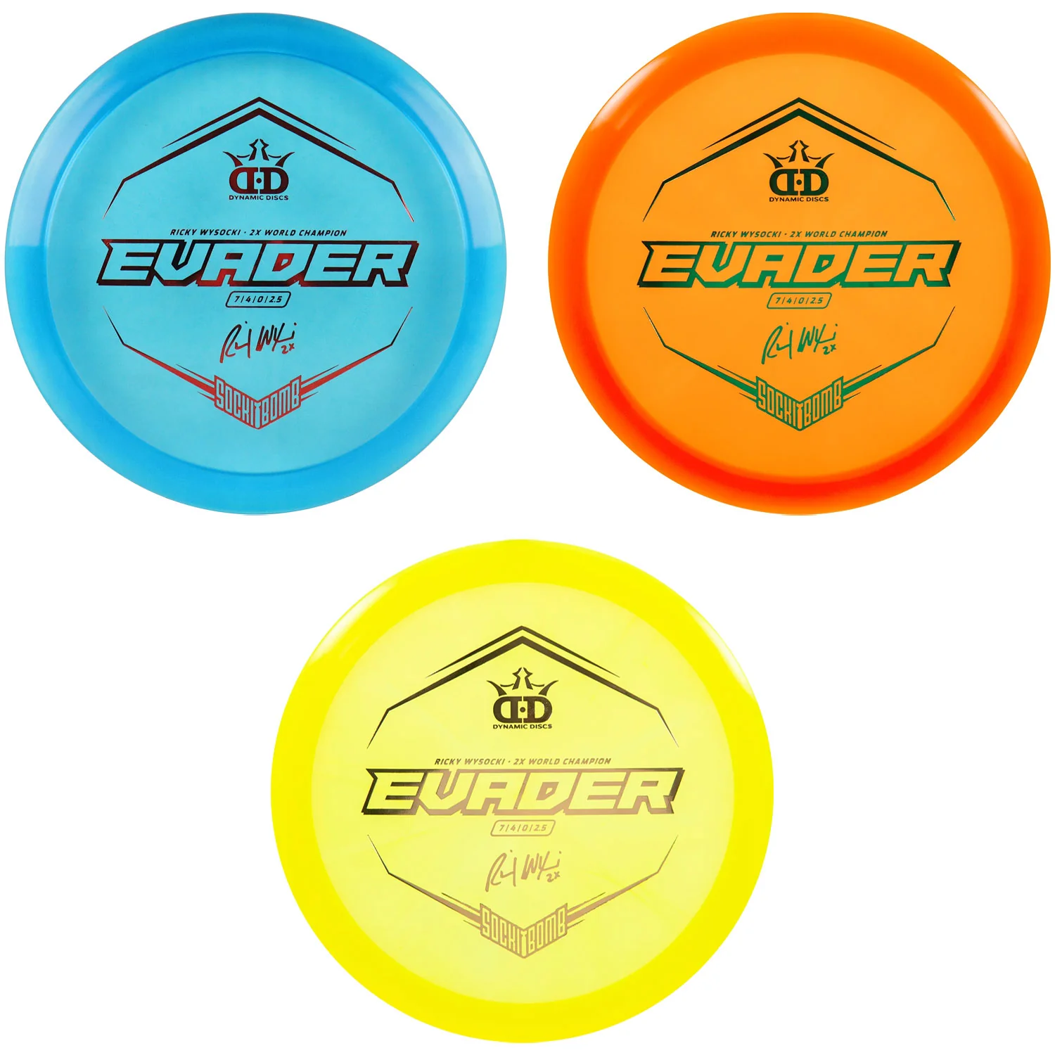 Dynamic Disc Golf Lucid Air Evader Ricky Wysocki Fairway Driver 7/4/0/2.5 - Choose Exact Disc