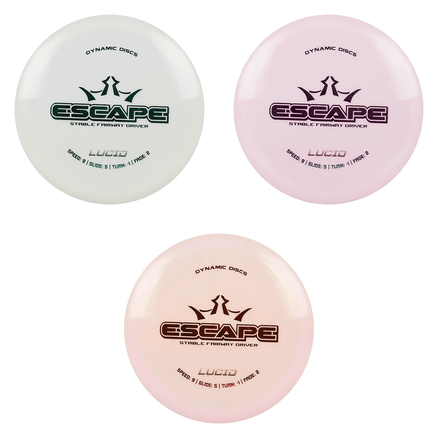 Dynamic Disc Golf Lucid Escape Fairway Driver 9/5/-1/2 - Choose Exact Disc