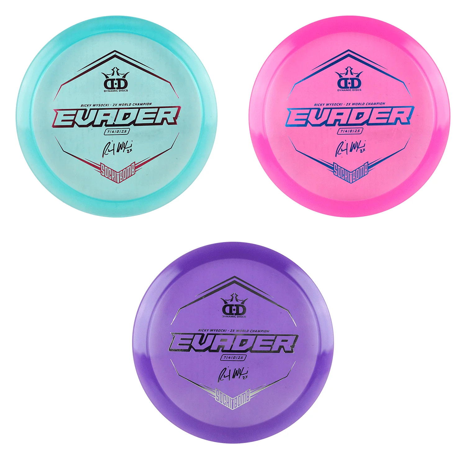 Dynamic Disc Golf Lucid Evader Ricky Wysocki Fairway Driver 7/4/0/2.5 - Choose Exact Disc