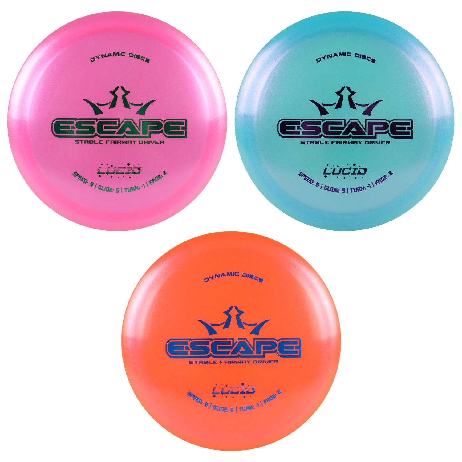 Dynamic Disc Golf Lucid Gimmer Escape Fairway Driver 9/5/-1/2 - Choose Exact Disc