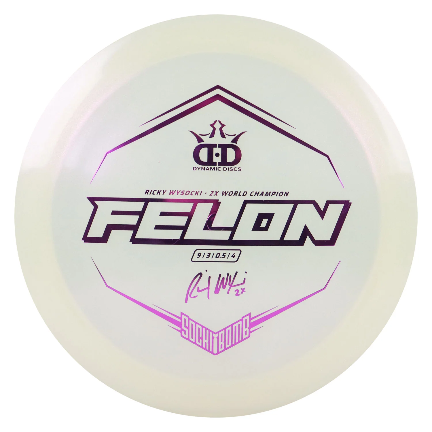 Dynamic Disc Golf Lucid Ice Glimmer Wysocki Felon Driver 9/3/0.5/4 - Choose Exact Disc - Image 5
