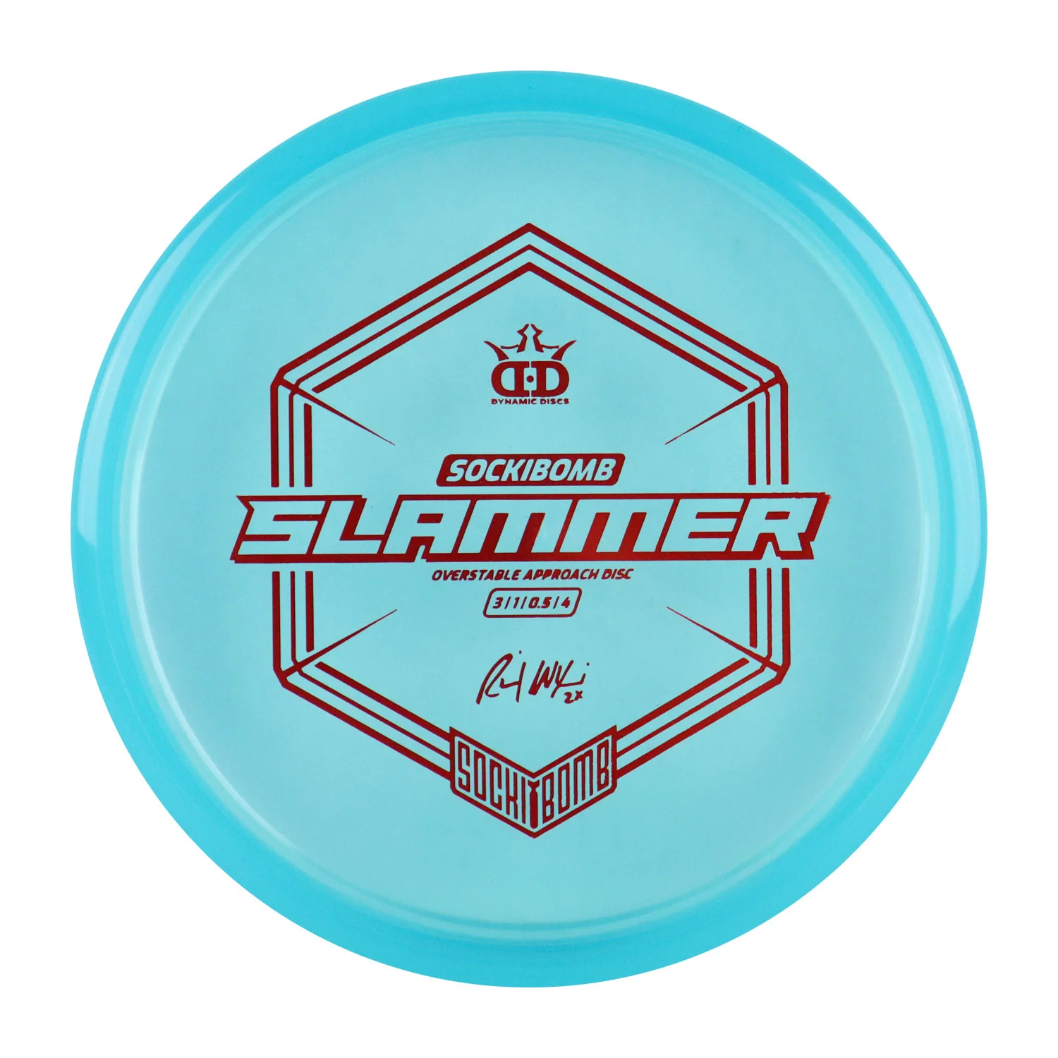 Dynamic Disc Golf Lucid-Ice Sockibomb Slammer Putter 3/1/0.5/4 - Choose Exact Disc - Image 3