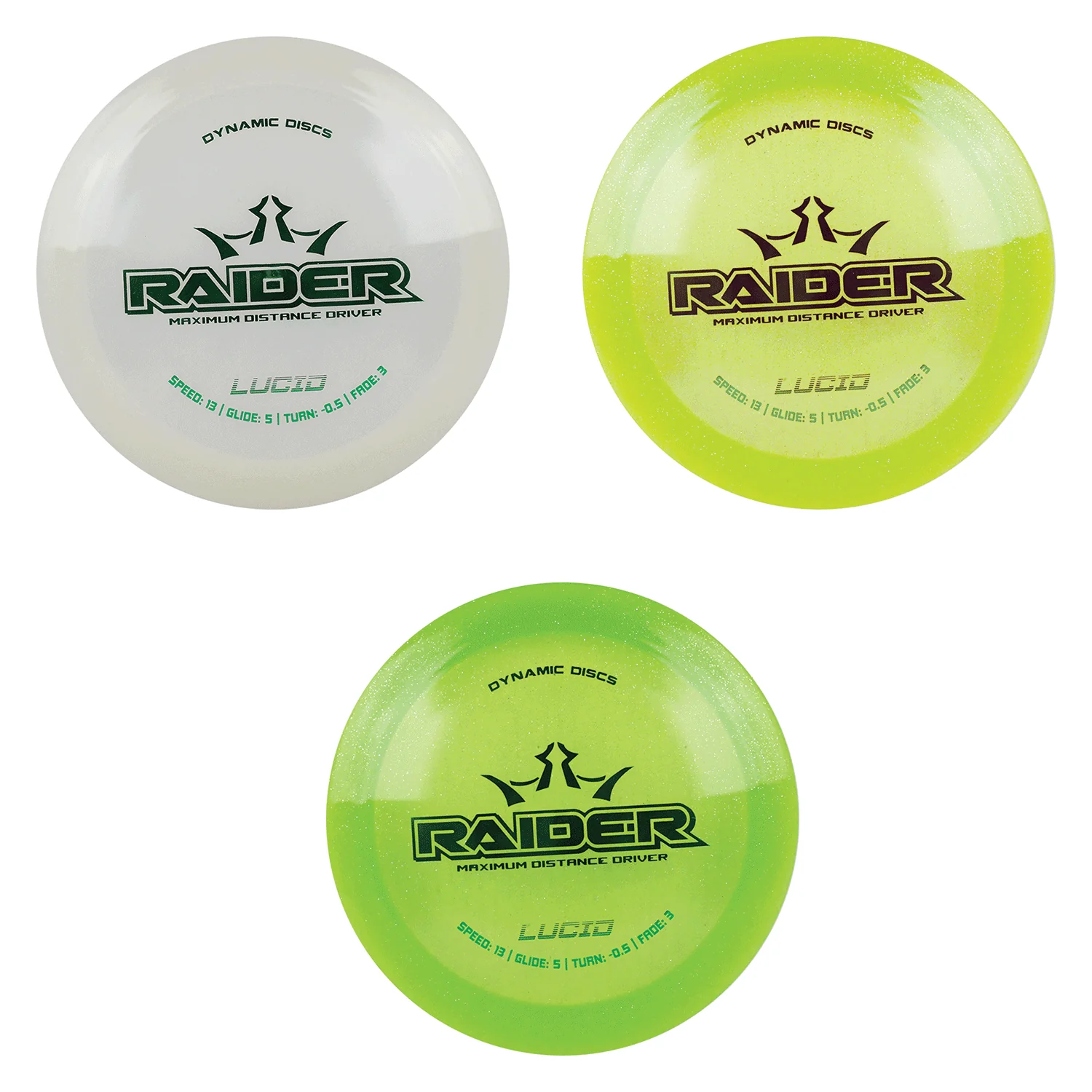 Dynamic Disc Golf Lucid Raider Distance Driver 13/5/-0.5/3 - Choose Exact Disc