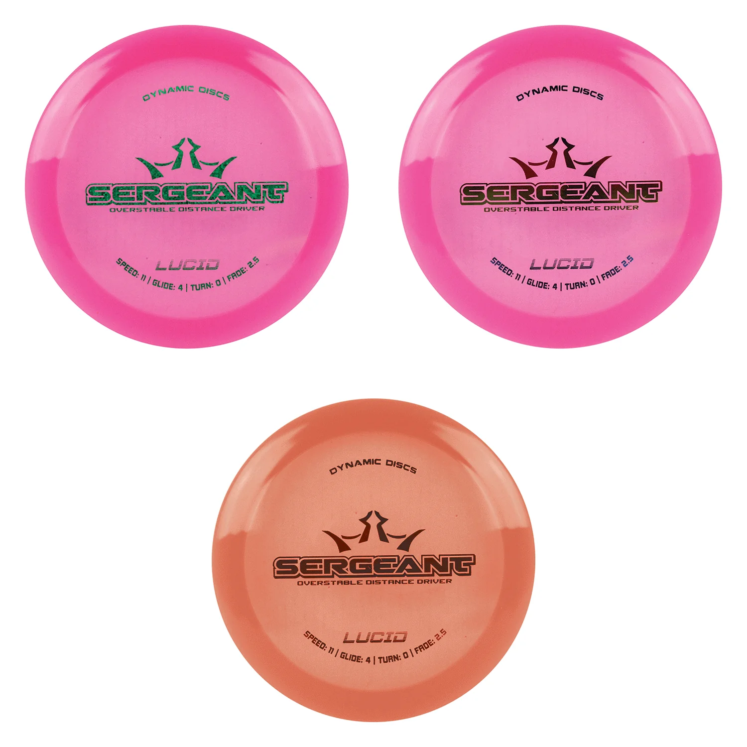 Dynamic Disc Golf Lucid Sergeant Distance Driver 11/4/0/2.5 - Choose Exact Disc