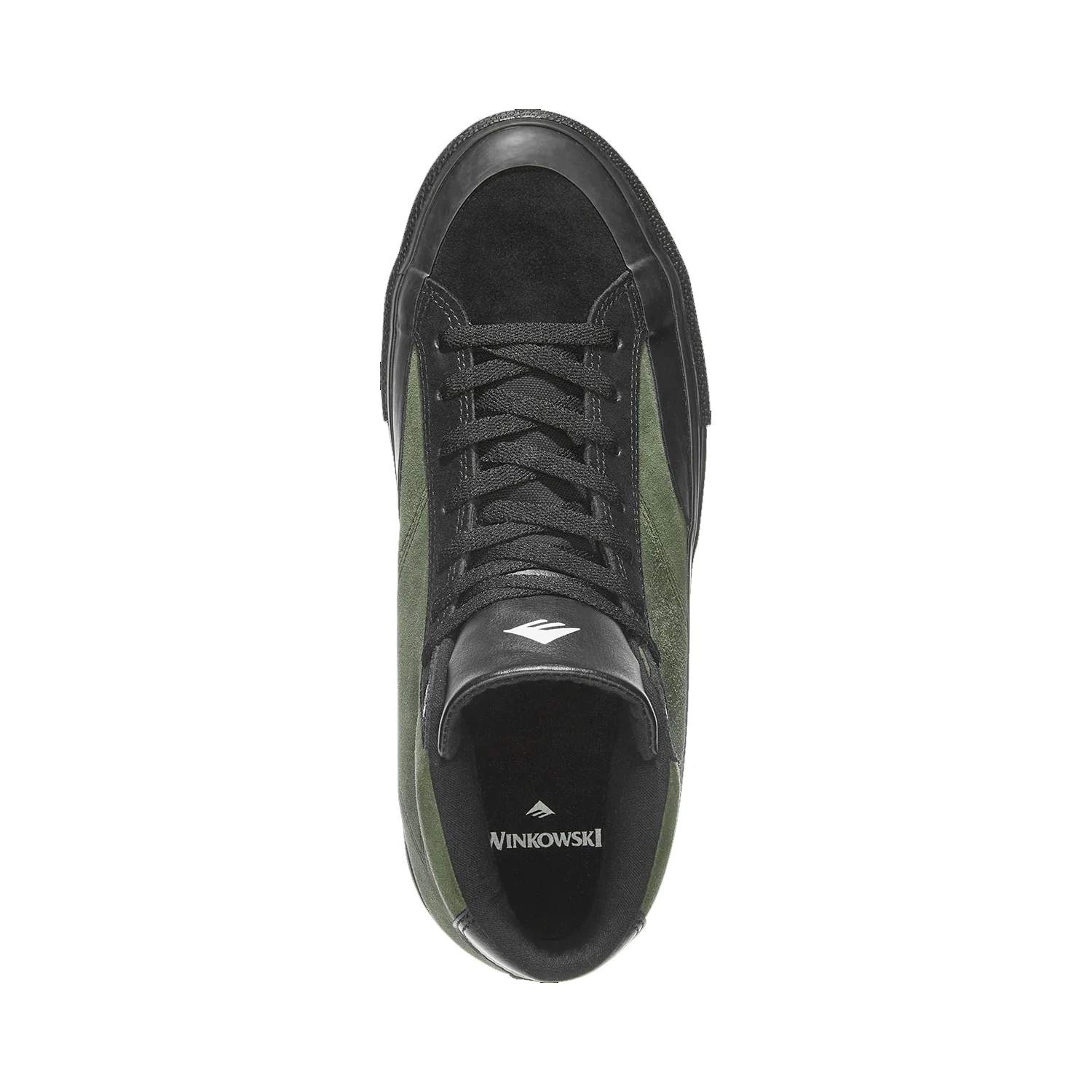 Emerica Shoes Omen Hi Erick Winkowski Black/Olive - Image 2
