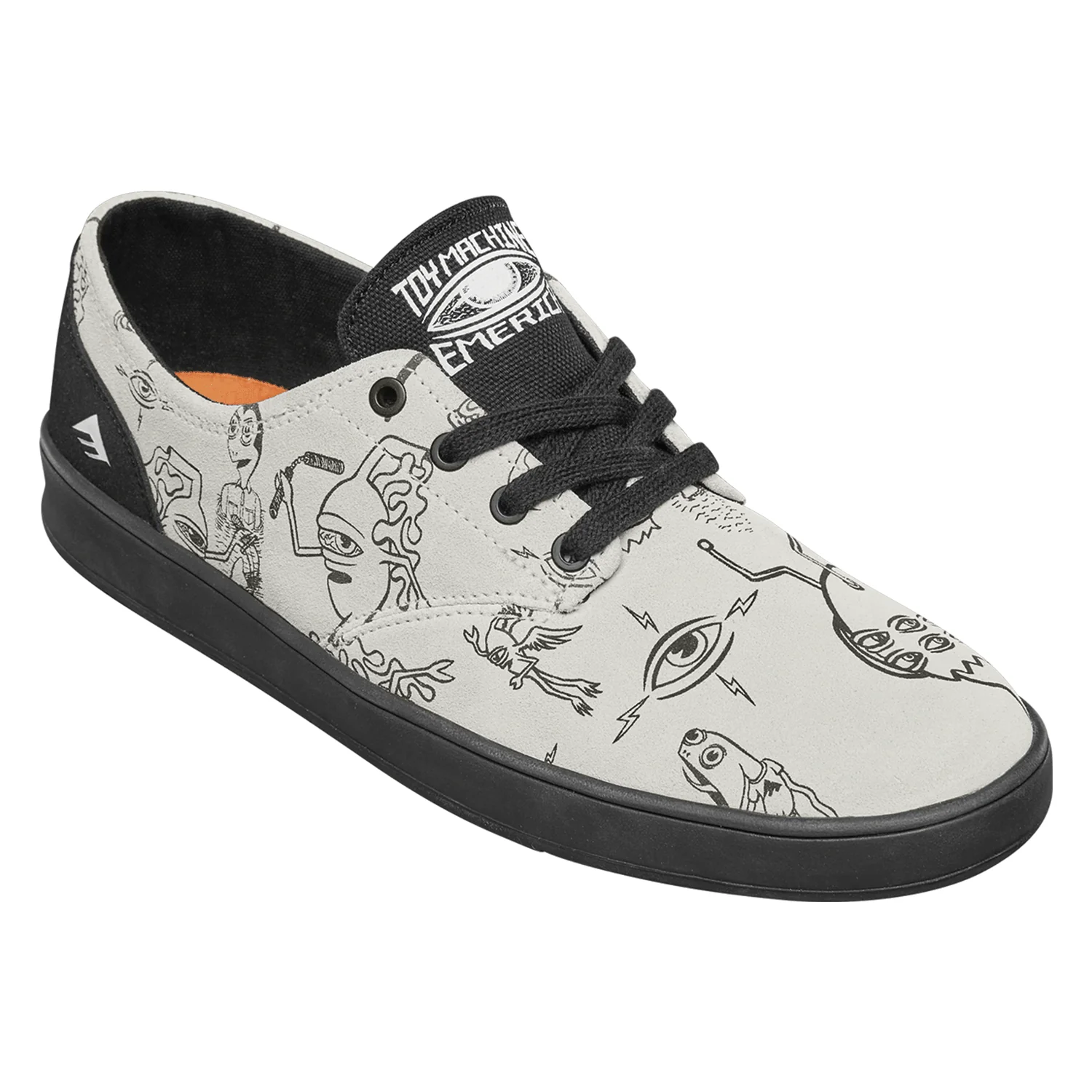 Emerica Shoes Romero Laced X Toy Machine Tan/Black - Image 4