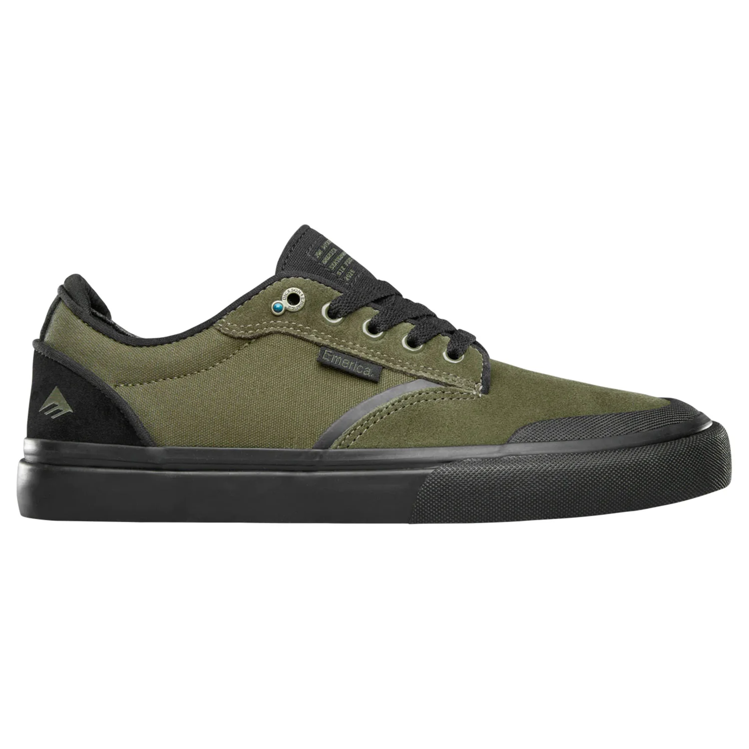 Emerica Skateboard Shoes Dickson Six Feet Above OD Black