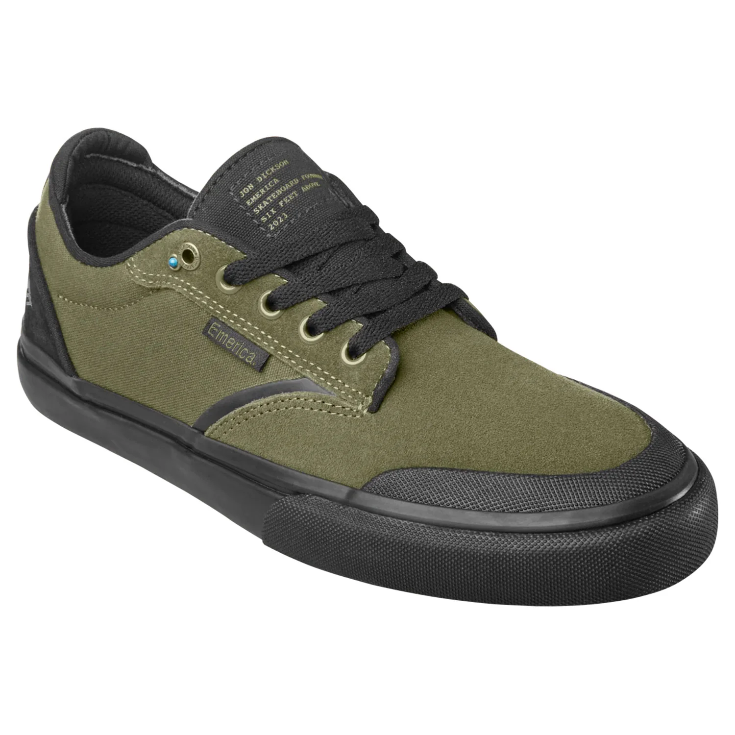 Emerica Skateboard Shoes Dickson Six Feet Above OD Black - Image 4