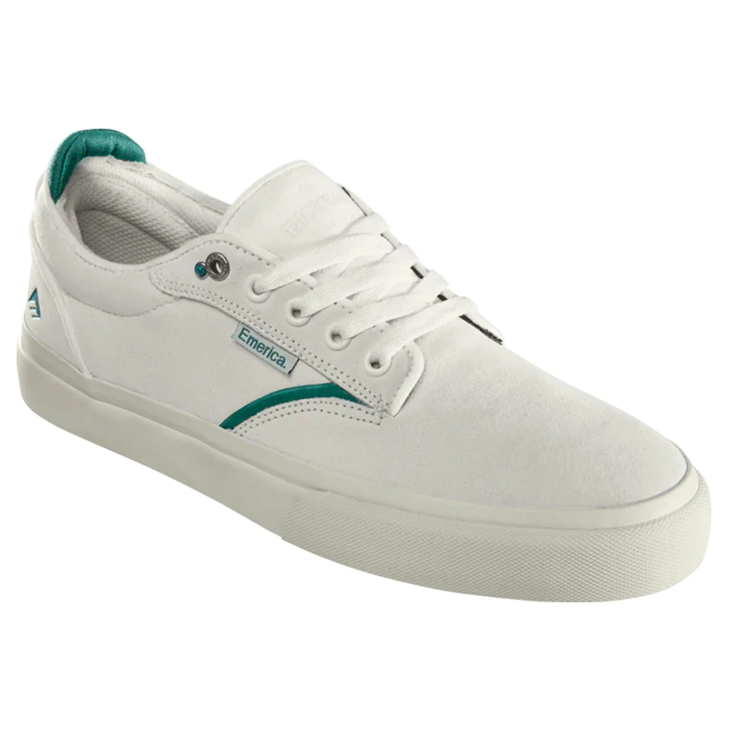Emerica Skateboard Shoes Dickson White/Green - Image 4