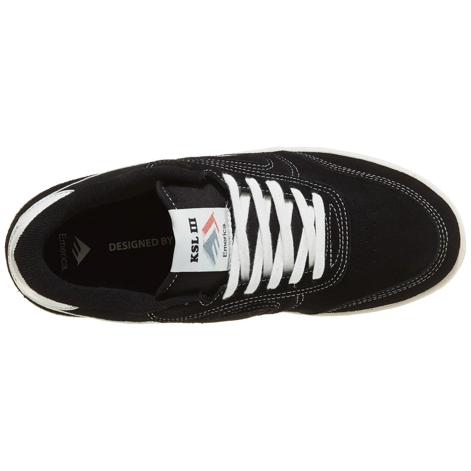 Emerica Skateboard Shoes KSL III Black/White/White - Image 2
