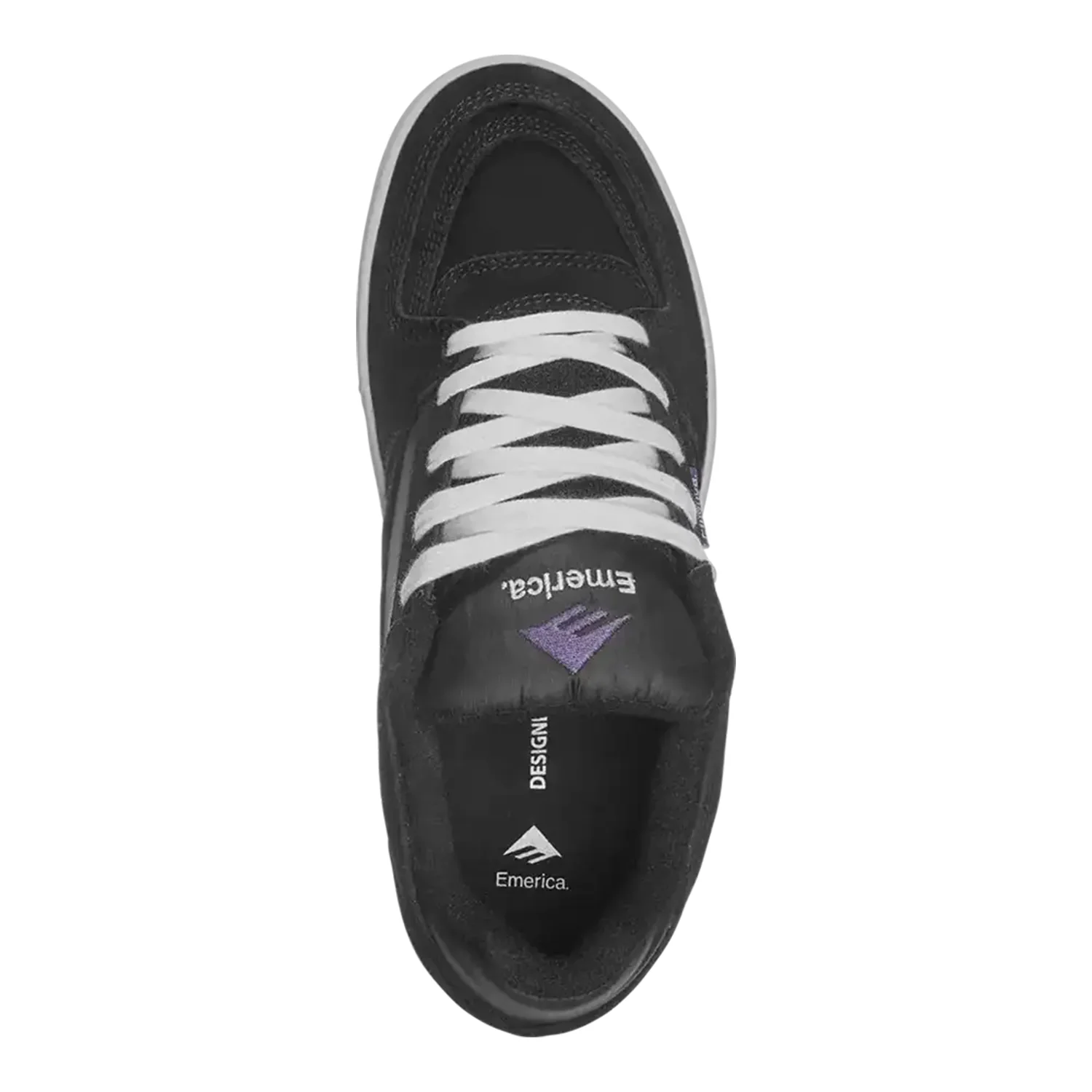 Emerica Skateboard Shoes Mute Black/White/Gum - Image 2